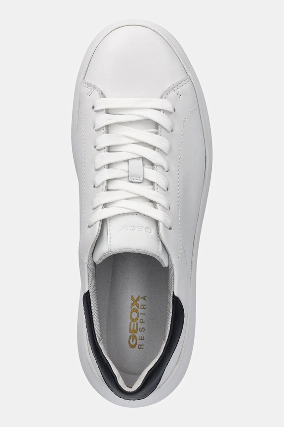 Kožené sneakers boty Geox U SPHERICA EC4.1 bílá U45FUA.00043.C1000