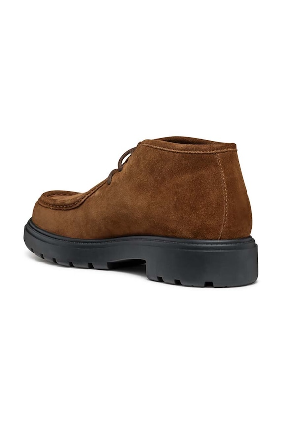 Semišové poltopánky Geox U SPHERICA EC7 hnedá U46FRD.00022.C6003