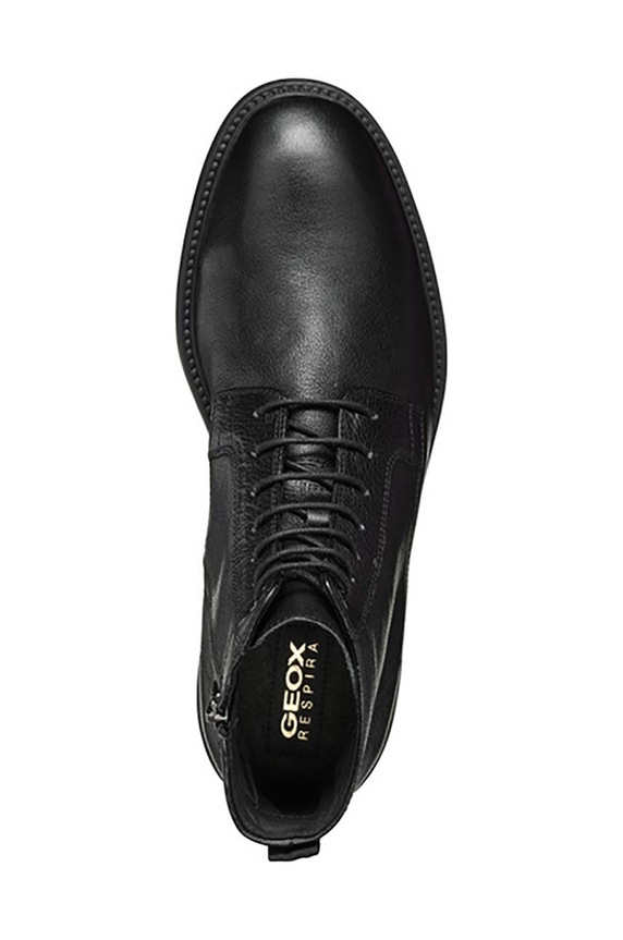 Kožené boty Geox U TIBERIO U46G5D.000JD.C9999 černá