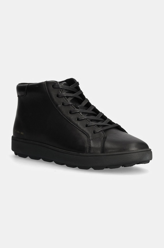 Geox sneakersy skórzane U SPHERICA ECUB-1 wysoka czarny U46GPA.00085.C9999