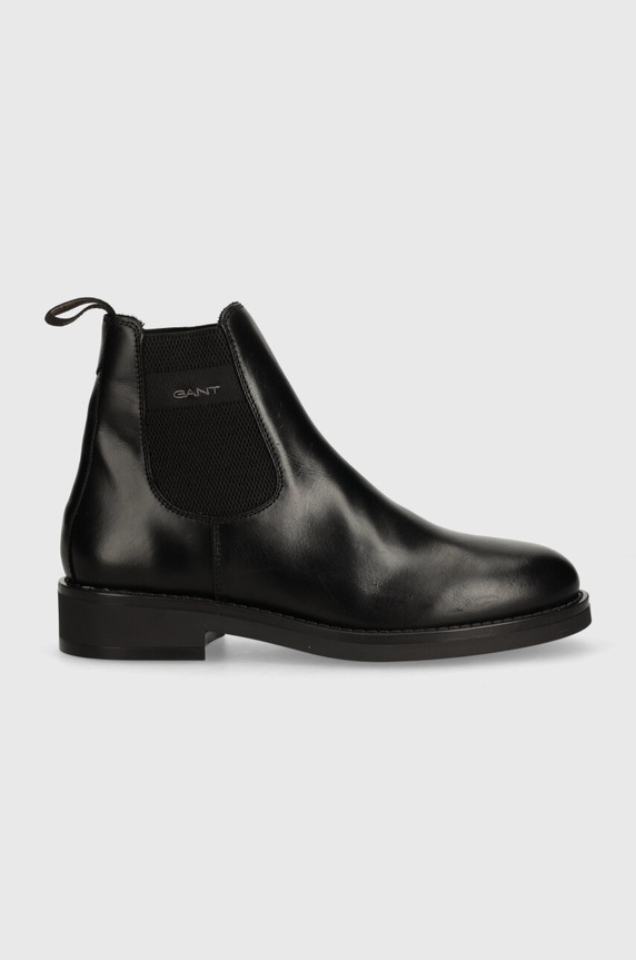 Δερμάτινες μπότες τσέλσι Gant Prepdale 29651751.G00 μαύρο AW24