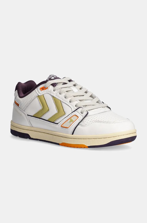 Кожаные кроссовки Hummel Power Play Lx-e Ap2 Planet friendly бежевый 226278