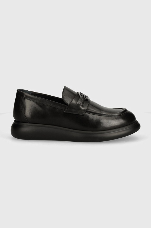 Karl Lagerfeld mocasini de piele GRANBY KL22314.00X negru AW24