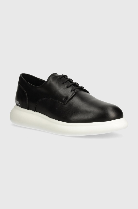 Karl Lagerfeld pantofi de piele GRANBY piele negru KL22330.000