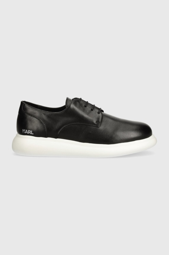 Karl Lagerfeld pantofi de piele GRANBY KL22330.000 negru AW24