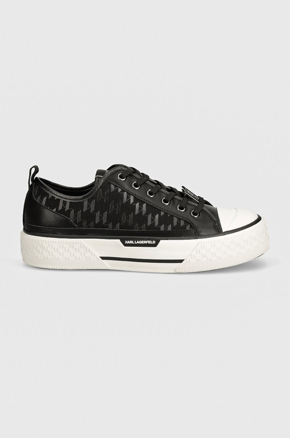 Karl Lagerfeld tenisówki KAMPUS tekstylny czarny KL50424.H07