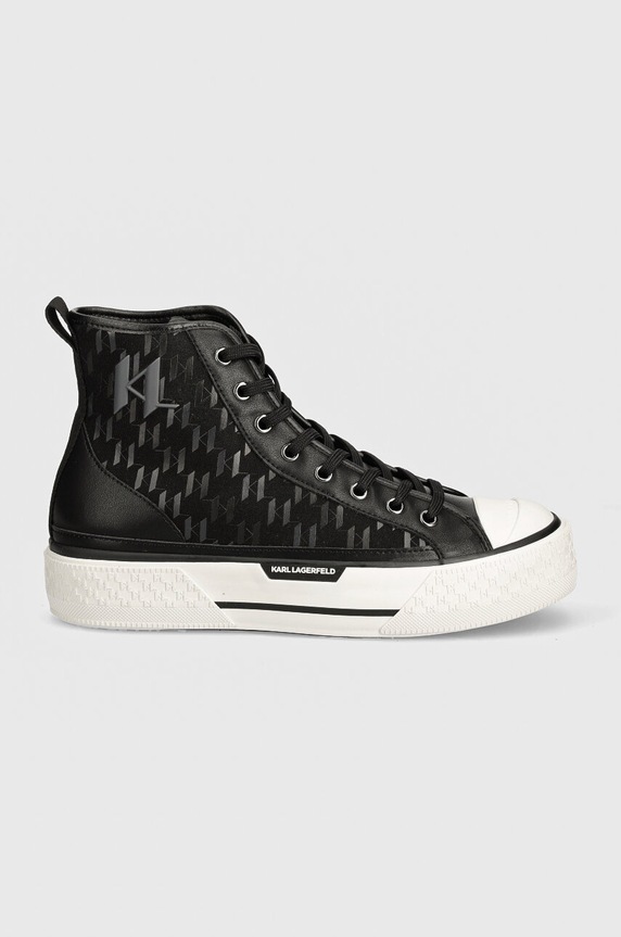 Karl Lagerfeld trampki KAMPUS MAX tekstylny czarny KL50454.H07