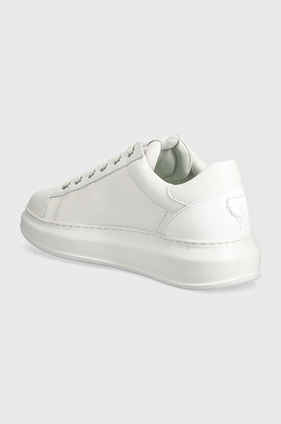 Scarpe Karl Lagerfeld sneakers in pelle KAPRI MENS KL52575N.01W bianco