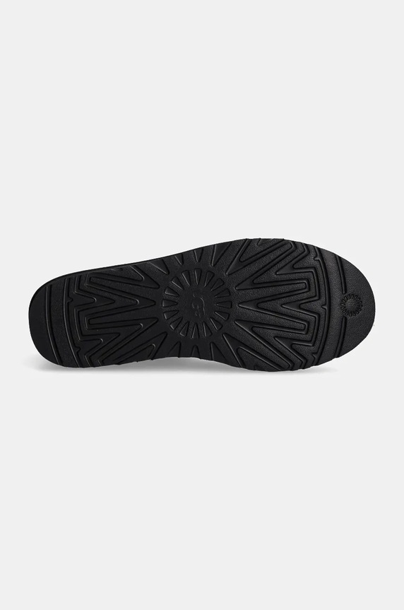 Kožené snehule UGG Classic Ultra Mini Lthr Regen 1158191.BLK čierna