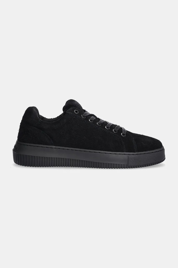 Велурени маратонки Calvin Klein Jeans CHUNKY CUPSOLE LOW SUEDE YM0YM01121 черен NC24