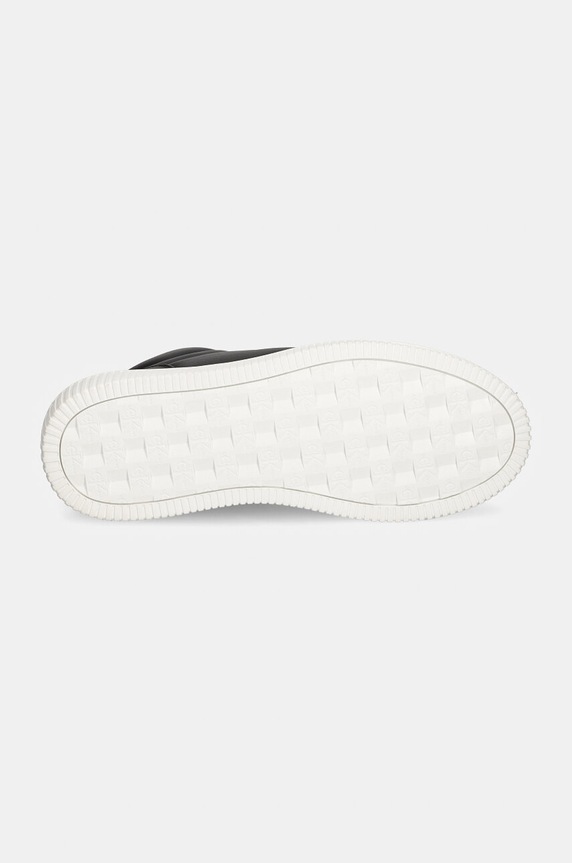 Calvin Klein Jeans sneakersy skórzane CHUNKY CUPSOLE CLEAN HIGH YM0YM01120 czarny