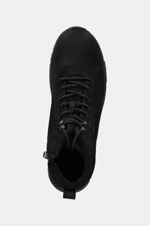 Кожени туристически обувки Calvin Klein Jeans HYBRID WP BOOT LACEUP REBELLIOUS черен YM0YM01077