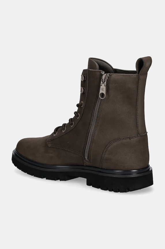 Cipők Calvin Klein Jeans cipő EVA BOOT MID LACEUP REBELLIOUS YM0YM01071 barna