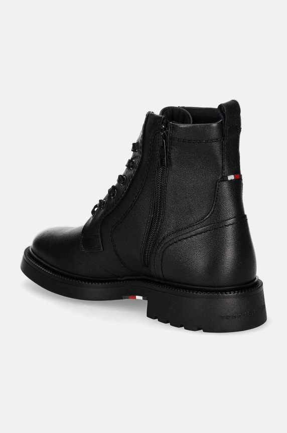 Obuwie Tommy Hilfiger buty skórzane HILFIGER COMFORT LWT LTH BOOT FM0FM05183 czarny