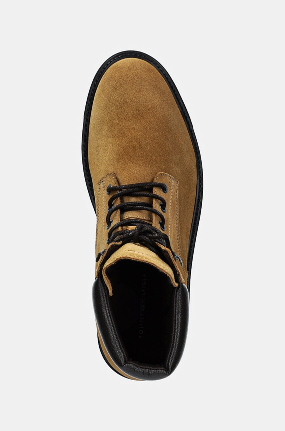 Велурени боти Tommy Hilfiger HILFIGER OUTDOOR SUEDE BOOT кафяв FM0FM05193