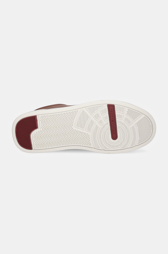 Δερμάτινα sneakers Tommy Hilfiger TH COURT SEASONAL WINTER 4A FM0FM05207 καφέ