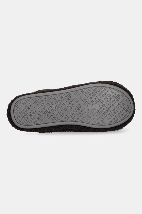 Kućne papuče Tommy Hilfiger HILFIGER WARM CURLY HOUSE SHOE FM0FM05226 smeđa