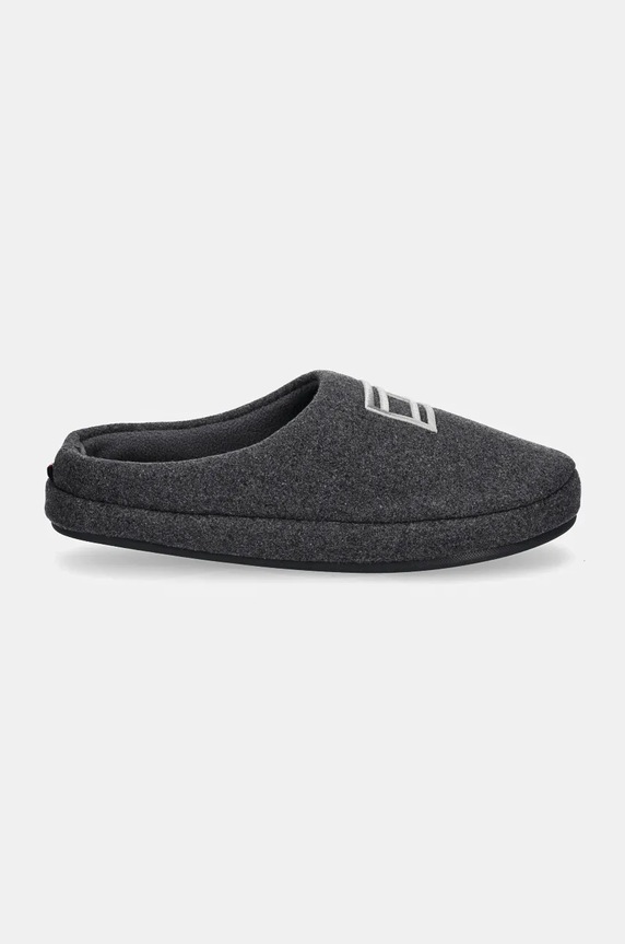 Pantofle Tommy Hilfiger FLAG WARM FELT HOUSE SHOE FM0FM05227 šedá AW24