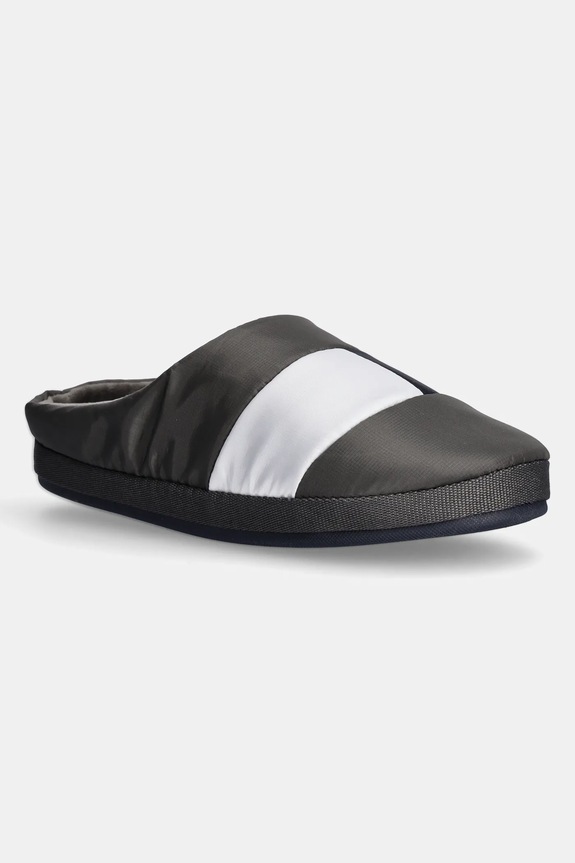 Kućne papuče Tommy Hilfiger HILFIGER NYLON FLAG HOUSE SHOE Gift Box siva FM0FM05228