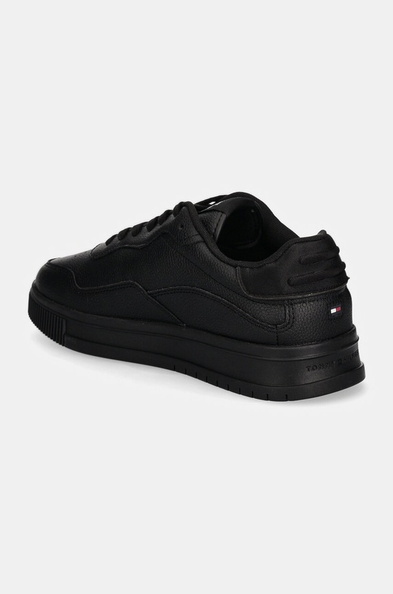 Παπούτσια Sneakers Tommy Hilfiger SUPERCUP STRIPES TUMBLED LTH FM0FM05300 μαύρο