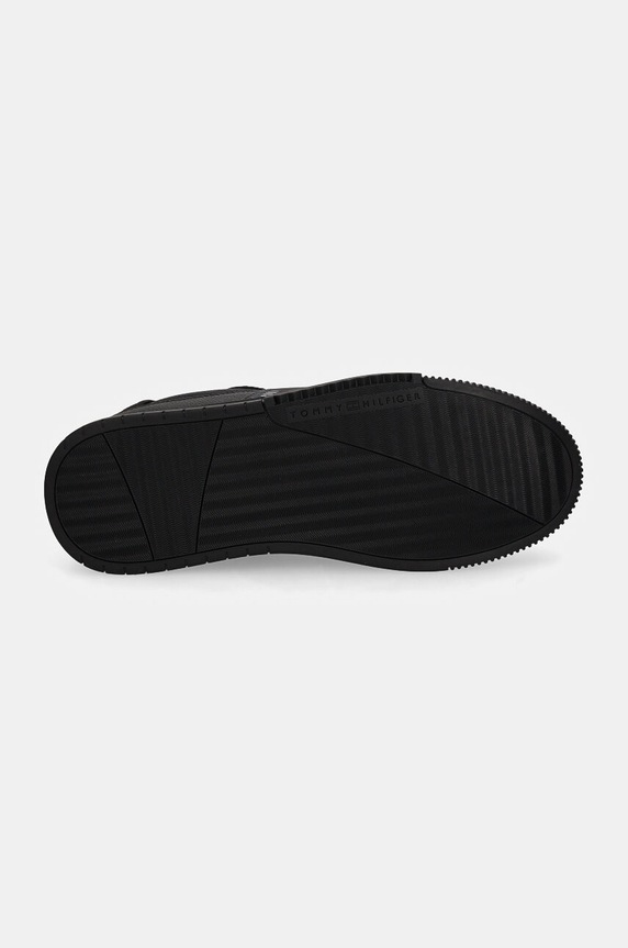 Sneakers Tommy Hilfiger SUPERCUP STRIPES TUMBLED LTH FM0FM05300 μαύρο