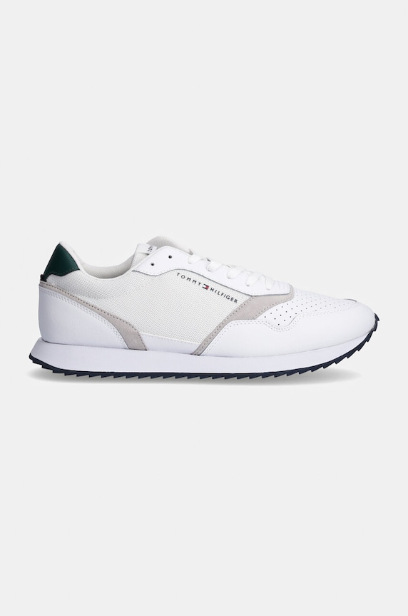 Sneakers boty Tommy Hilfiger RUNNER EVO SEASONAL MIX FM0FM05305 bílá AW24
