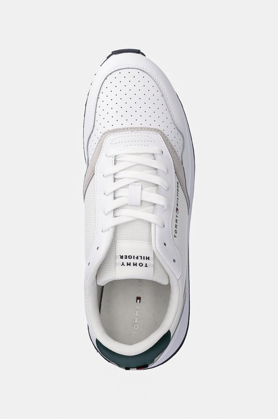 Sneakers boty Tommy Hilfiger RUNNER EVO SEASONAL MIX bílá FM0FM05305