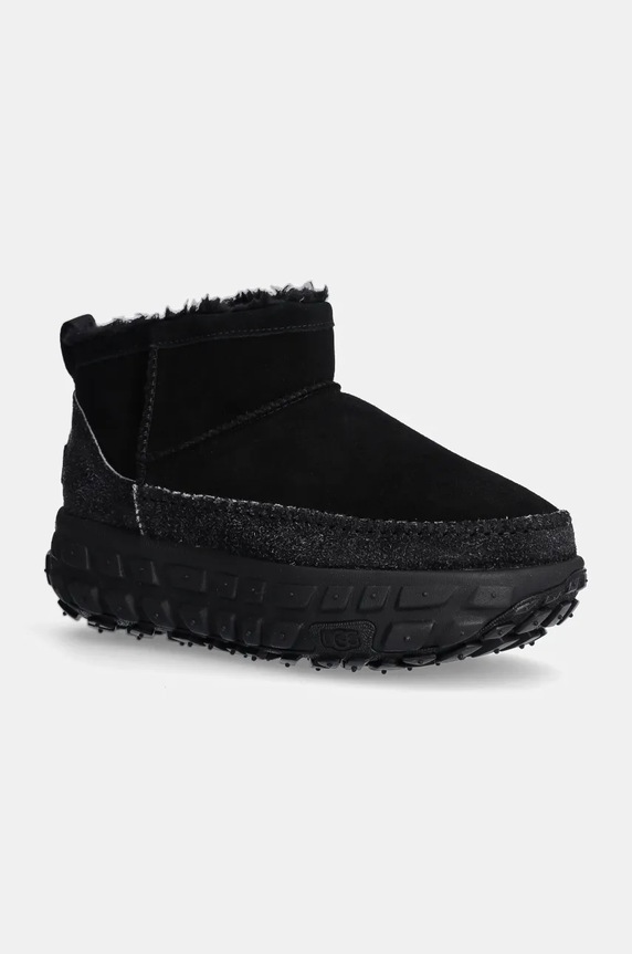 UGG suede snow boots Venture Daze Ultra Mini suede black 1158200.BBLC