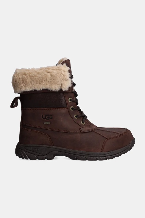UGG trapery skórzane Butte Distressed 1159510.BCDR brązowy AW24