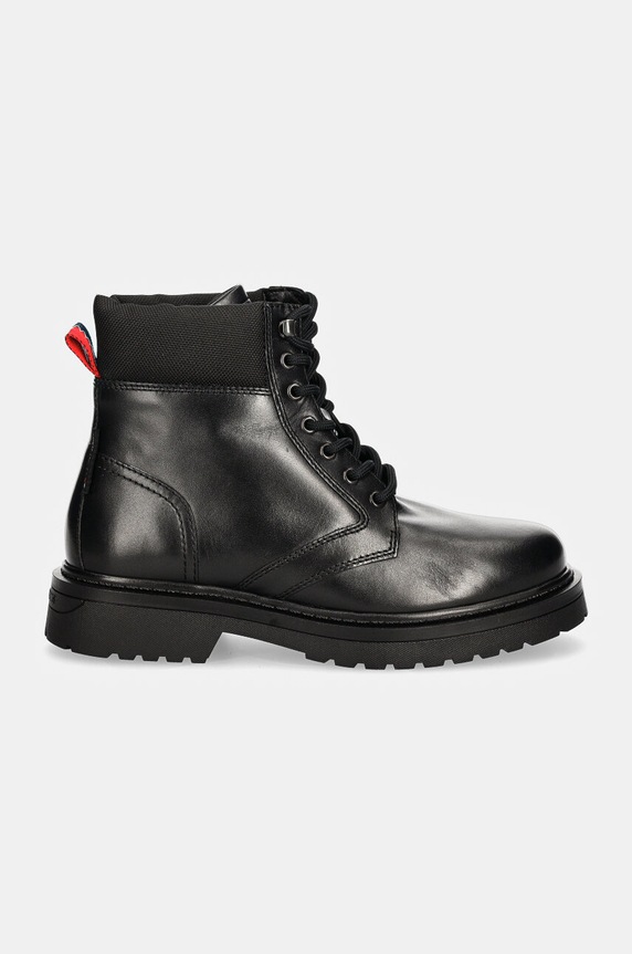 Tommy Jeans pantofi inalti TJM LACE UP BOOT EM0EM01446 negru NC24