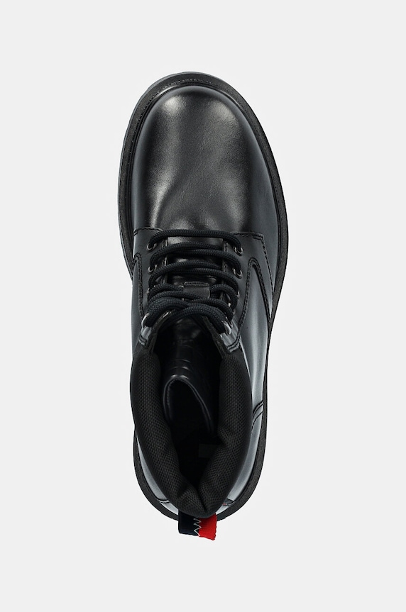 Tommy Jeans pantofi inalti TJM LACE UP BOOT negru EM0EM01446