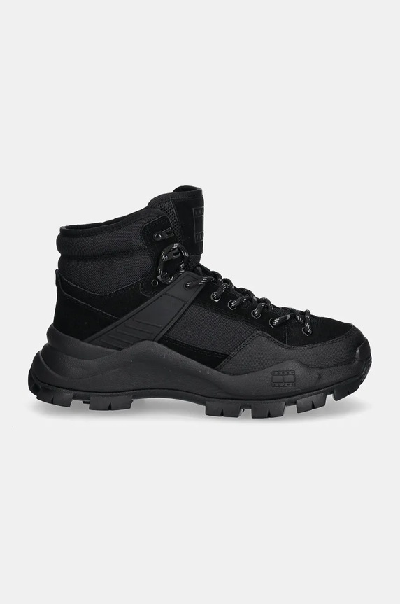 Ψηλές μπότες Tommy Jeans TJM URBAN HIBRYD BOOT EM0EM01489 μαύρο NC24
