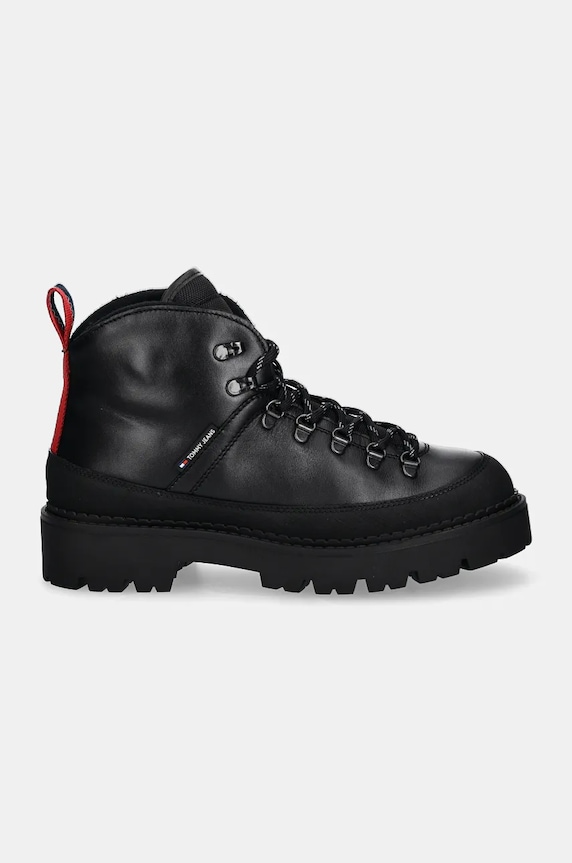 Tommy Jeans cipő TJM HIKING BOOT WL EM0EM01491 fekete NC24