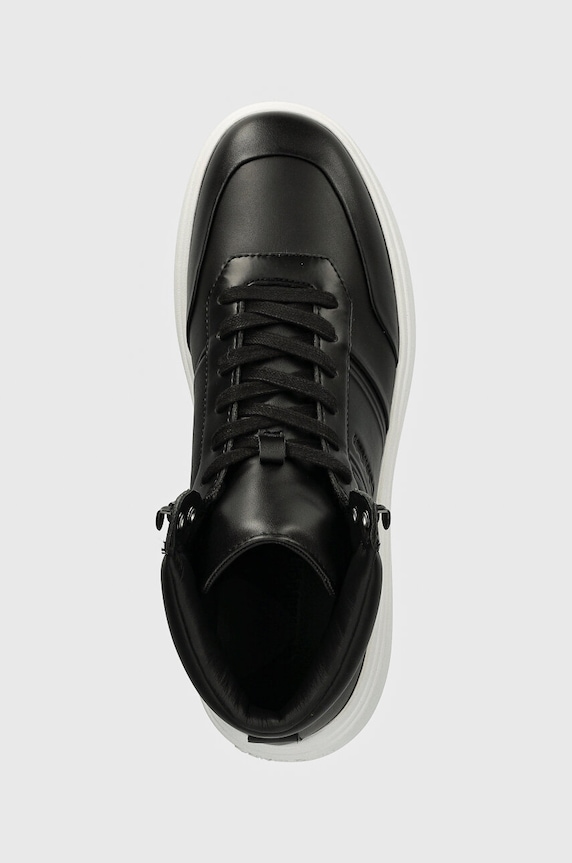 Sneakers Calvin Klein HIGH TOP LACE UP HF μαύρο HM0HM01552