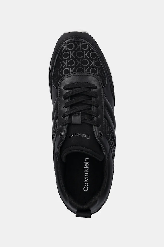 Calvin Klein sneakersy LOW TOP LACE UP REPR MONO czarny HM0HM01595
