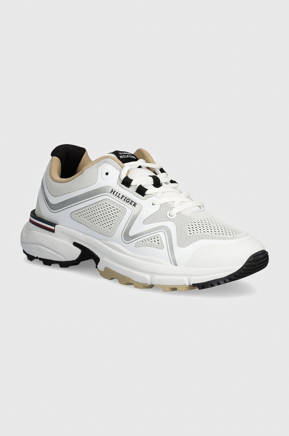 Tommy Hilfiger sneakersy M RUNNER TECH KNIT syntetyczny biały FM0FM05109