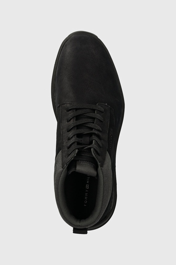 Tommy Hilfiger buty HILIFGER NUBUCK HYBRID CHUKKA czarny FM0FM05108