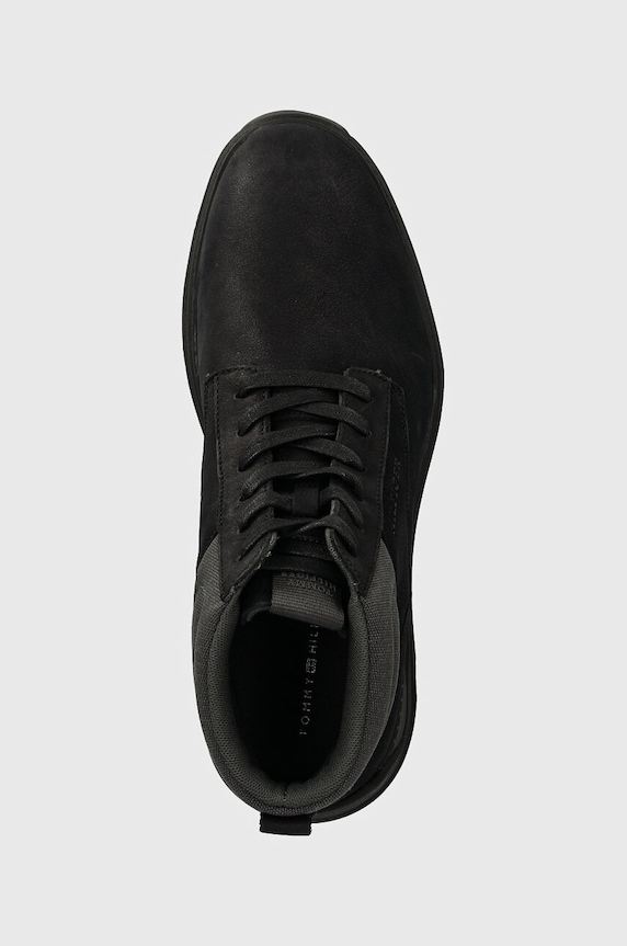 Tommy Hilfiger buty HILIFGER NUBUCK HYBRID CHUKKA czarny FM0FM05108