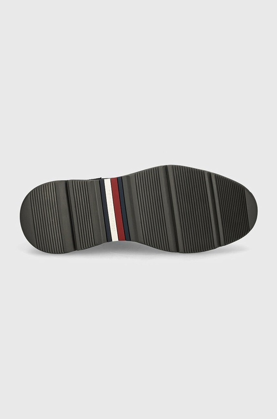 Semišové sneakers boty Tommy Hilfiger HILFIGER NUBUCK MIX HYBRID SHOE FM0FM05092 černá