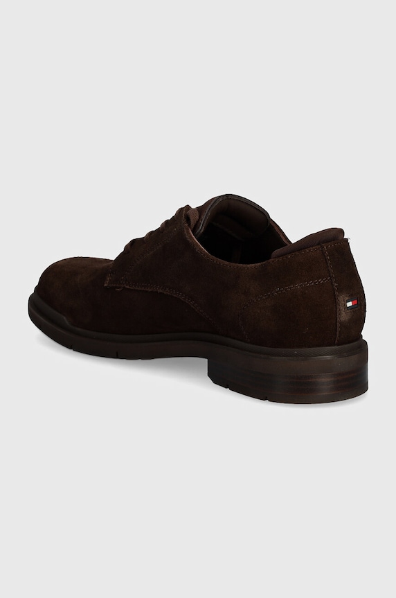 Obuv Semišové poltopánky Tommy Hilfiger FLEXIBLE HILFIGER SDE DERBY SHOE FM0FM05087 hnedá
