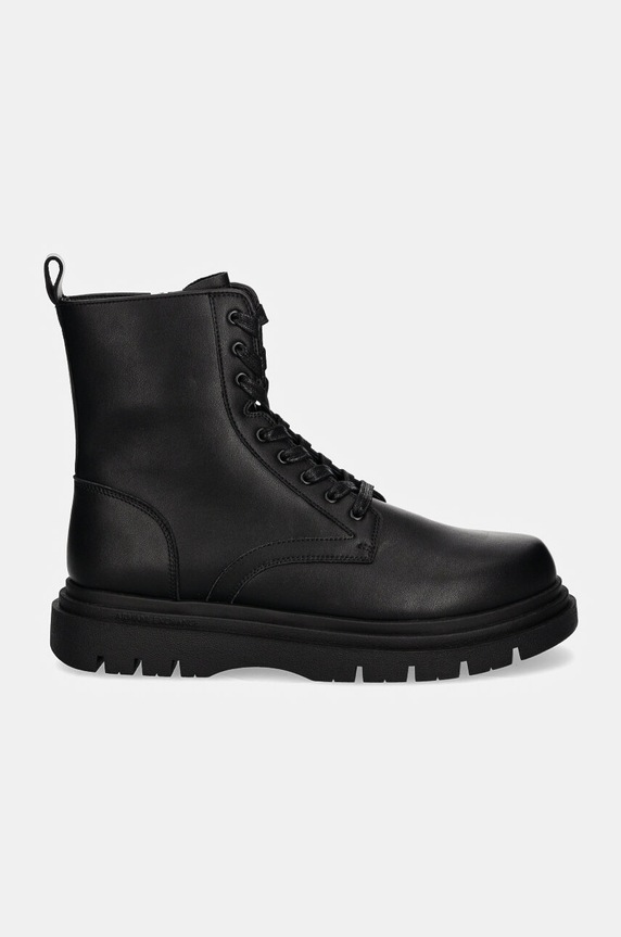 Kožené boty Armani Exchange XUM018.XV874.00002 černá AW24