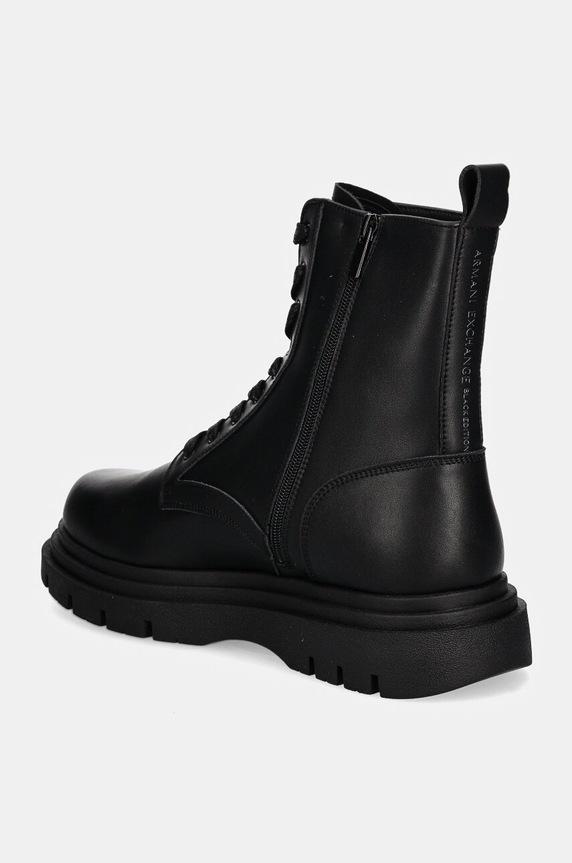 Boty Kožené boty Armani Exchange XUM018.XV874.00002 černá