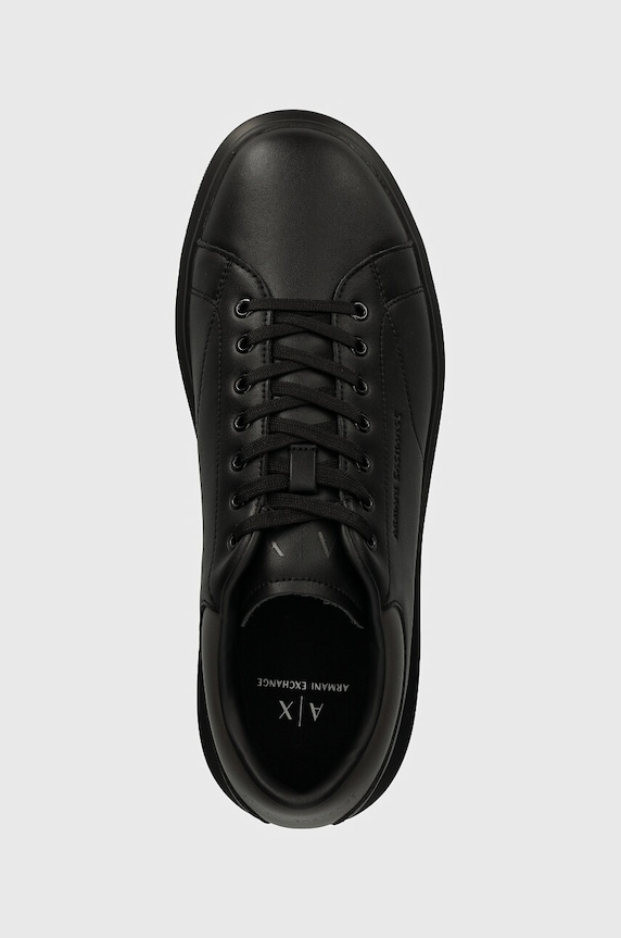Usnjene superge Armani Exchange črna XUX123.XV534.U181
