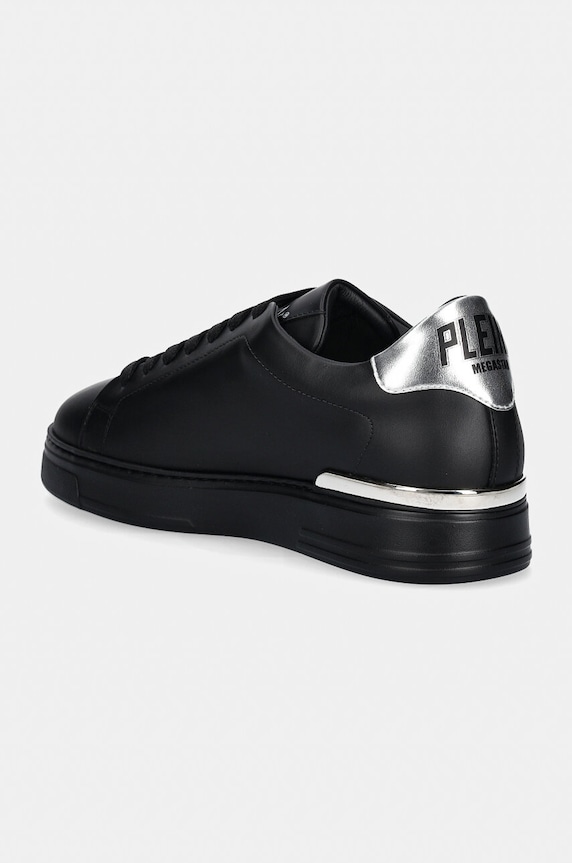Παπούτσια Δερμάτινα sneakers Philipp Plein Nappa Lo-Top Hexagon USC0676.PLE075N.0202 μαύρο