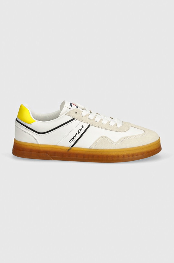 Tenisice Tommy Jeans TJM LEATHER RETRO CUPSOLE EM0EM01414 bijela AW24