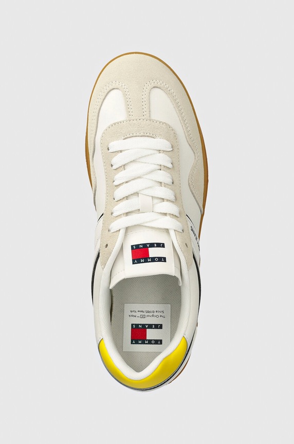 Tenisice Tommy Jeans TJM LEATHER RETRO CUPSOLE bijela EM0EM01414