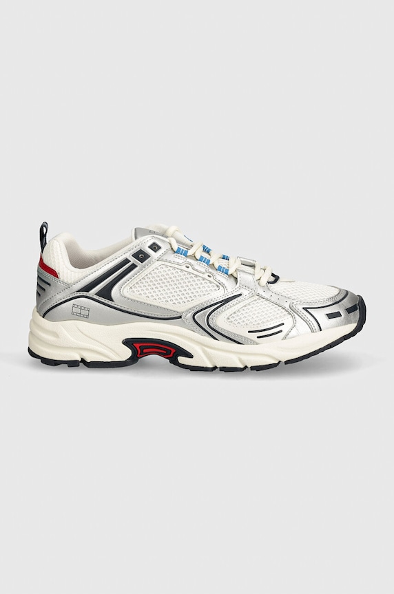 Tenisky Tommy Jeans TJM ARCHIVE RETRO RUNNER EM0EM01486 strieborná NC24