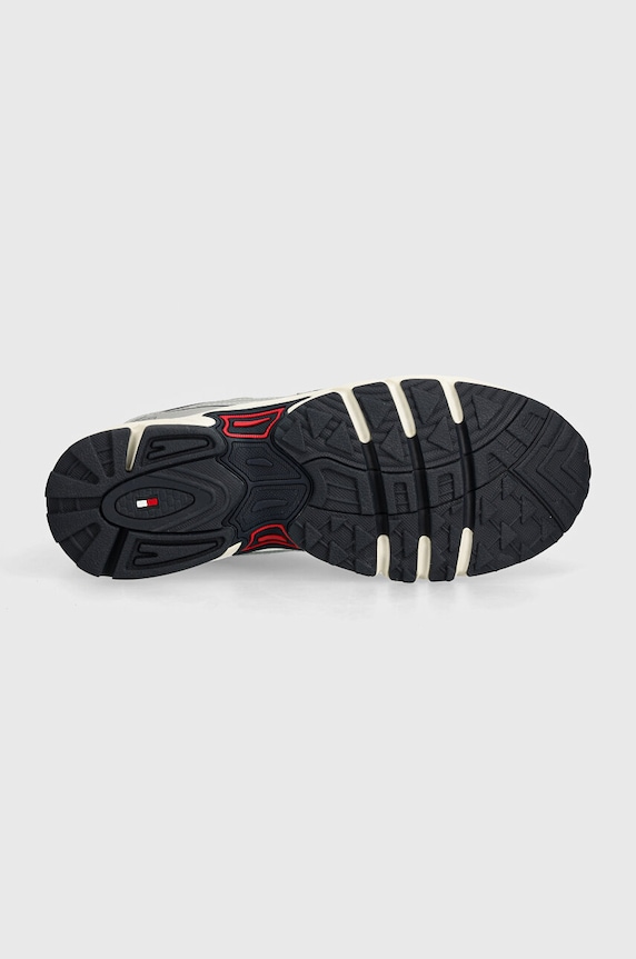 Tenisky Tommy Jeans TJM ARCHIVE RETRO RUNNER EM0EM01486 strieborná