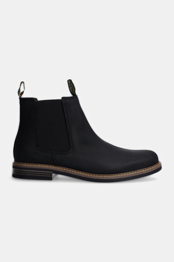 Gležnarji iz nubuka Barbour Farsley MFO0244BK11 črna AW25