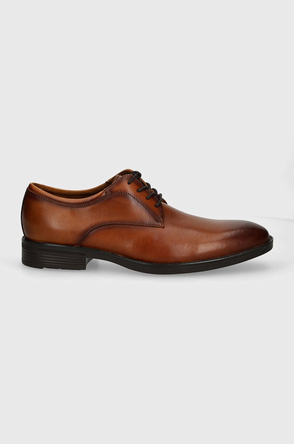 Aldo półbuty skórzane KEAGAN 13618297.KEAGAN brązowy AW24